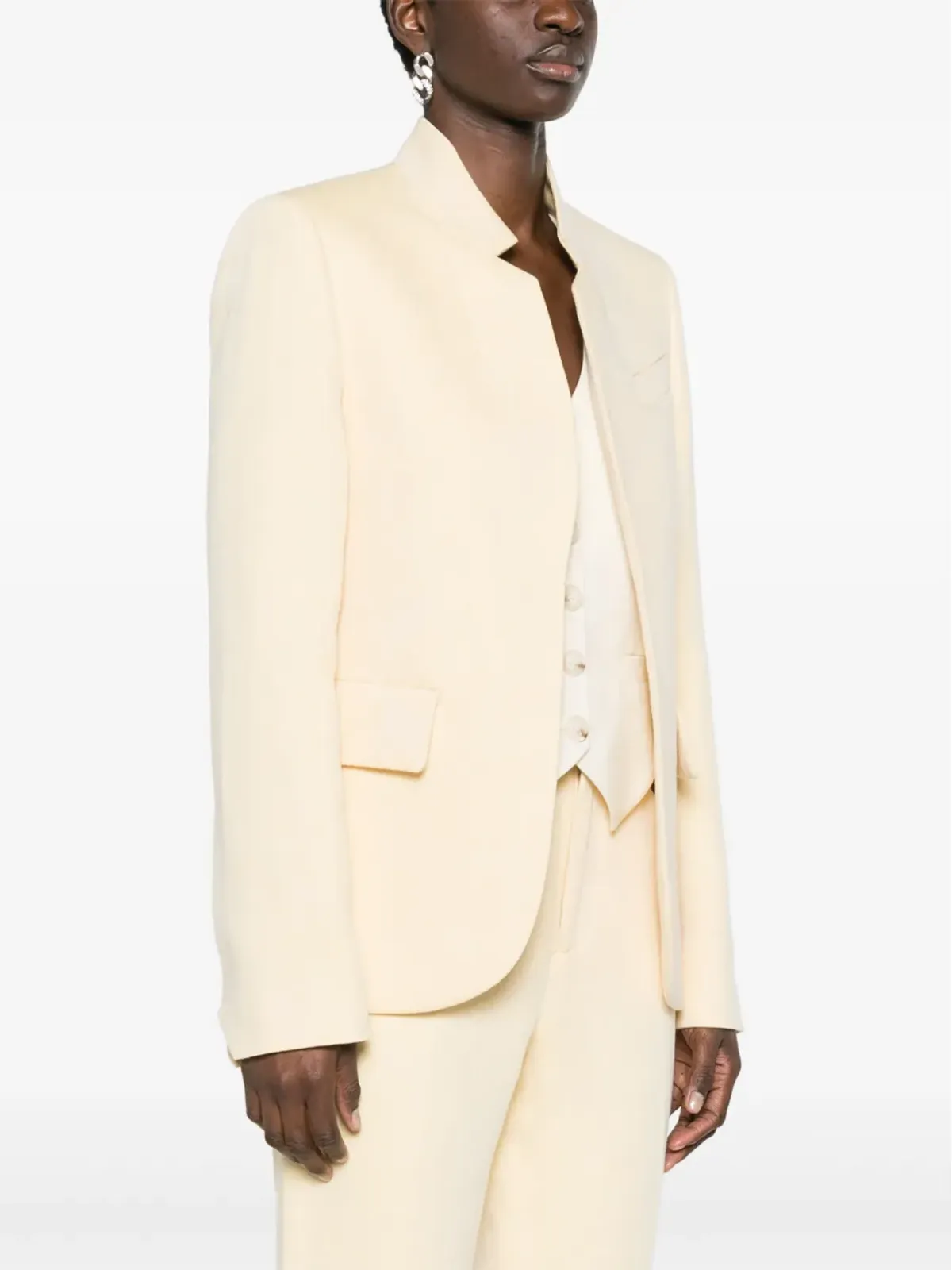 Zadig&Voltaire Very lurex single-breasted blazer - Yellow - 画像3