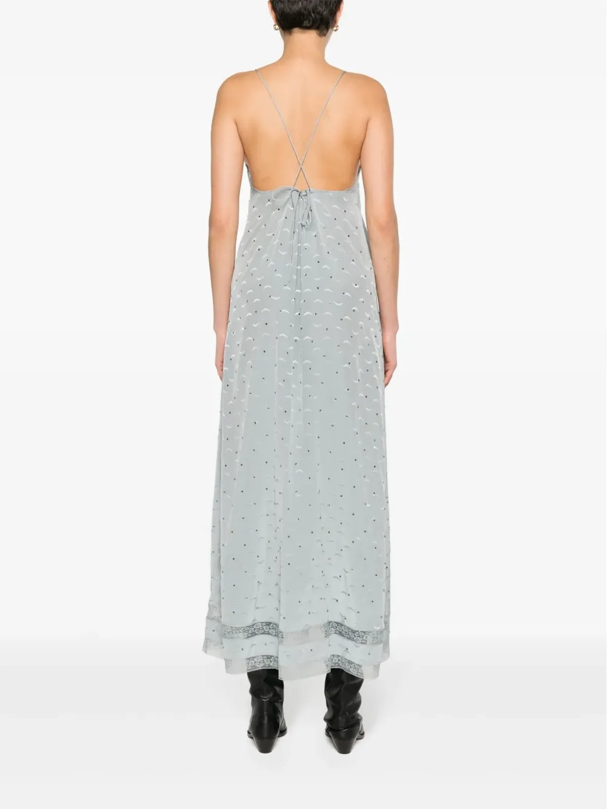 Zadig&Voltaire Reman シルク マキシドレス - ブルー - 画像4