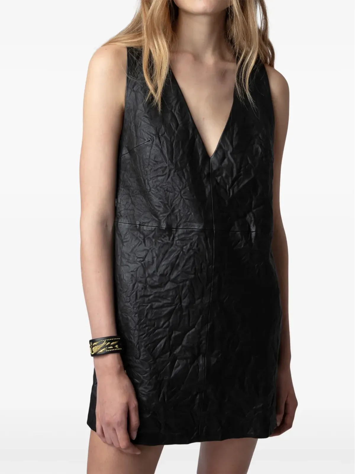 Zadig&Voltaire Vネック ミニドレス - 画像4