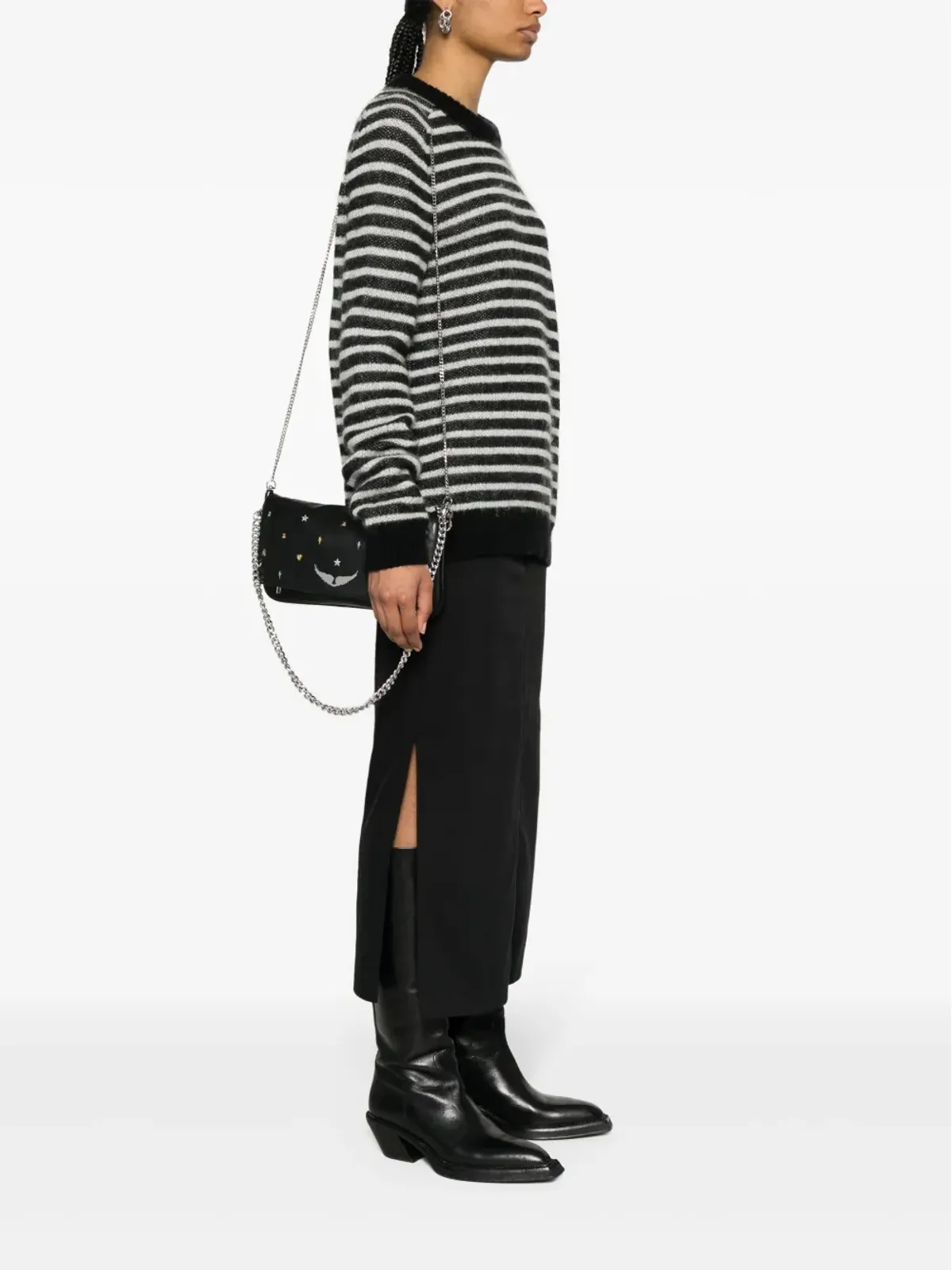 Zadig&Voltaire Rock Lucky Charms レザー クラッチバッグ - 画像2