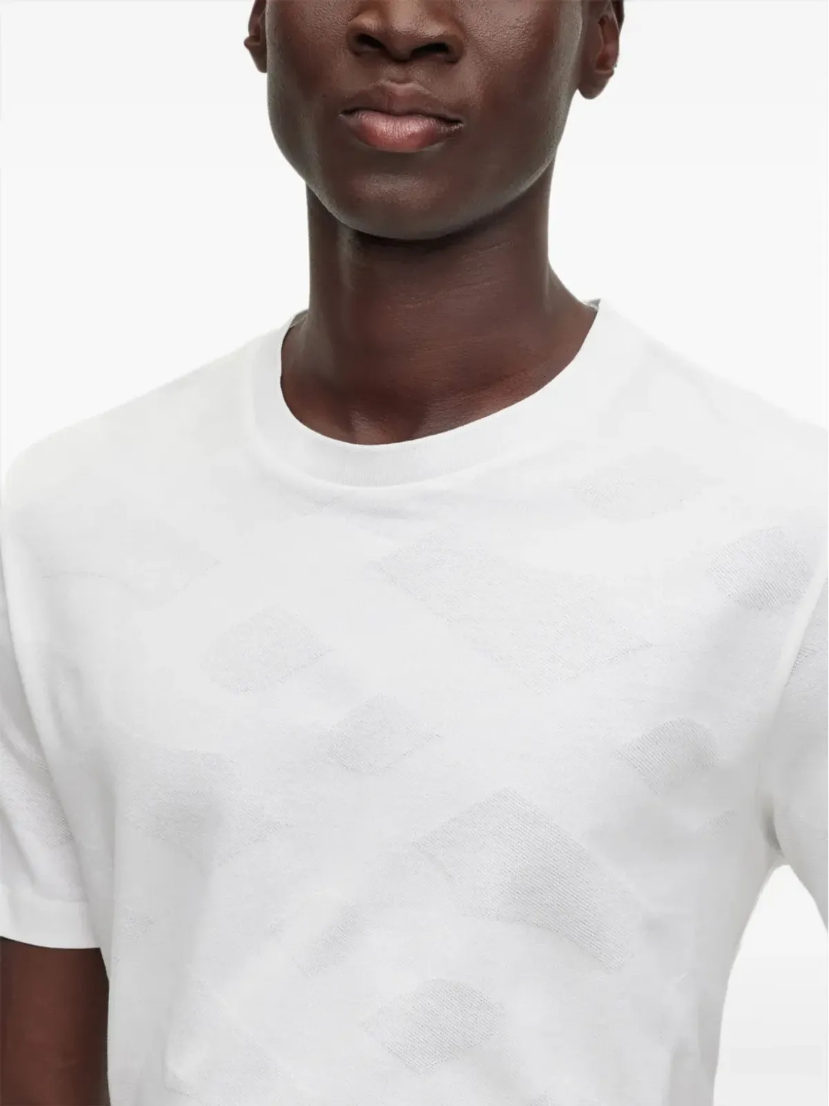 BOSS Tiburt 355 コットン Tシャツ - ホワイト - 画像5