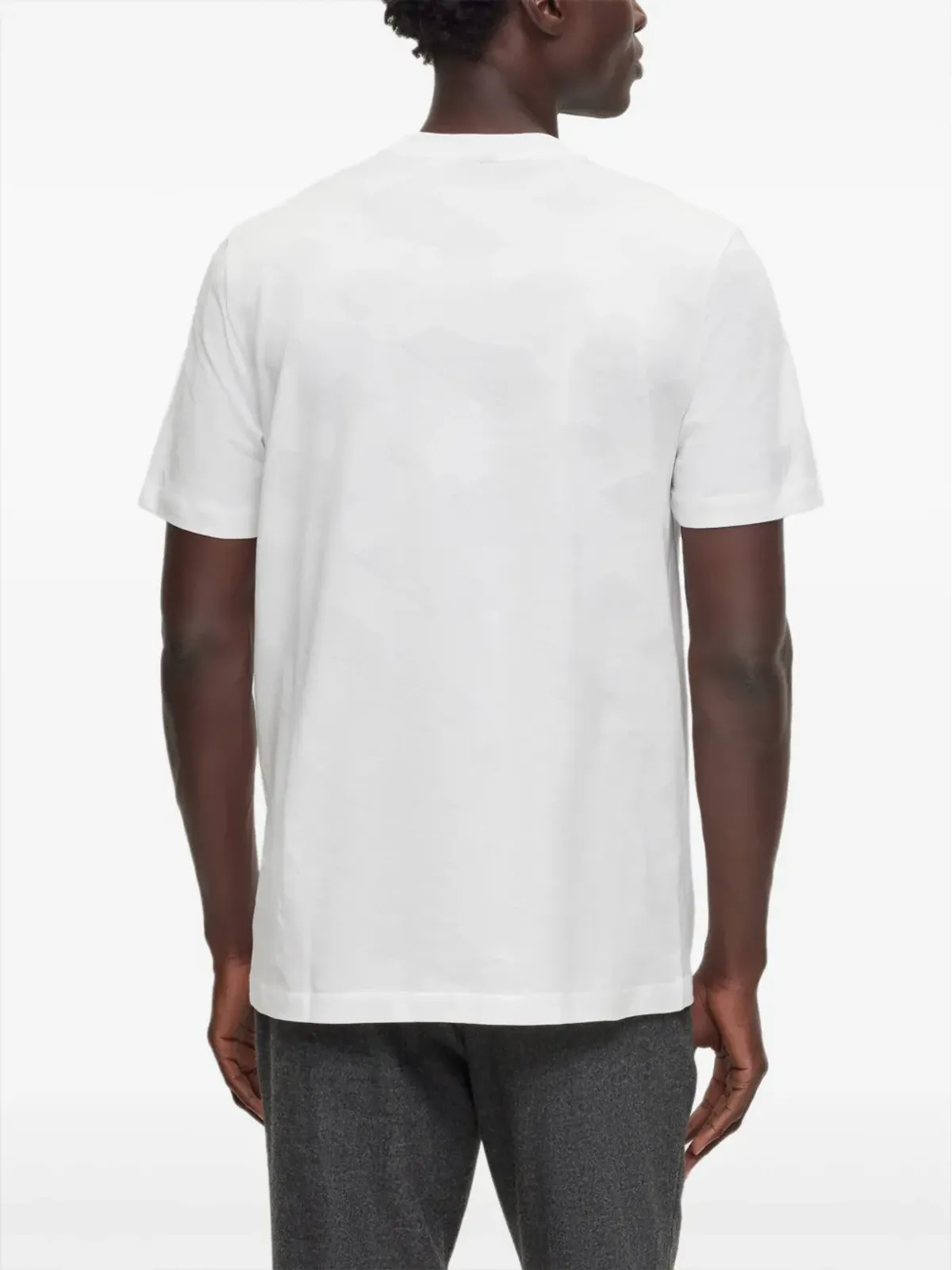 BOSS Tiburt 355 コットン Tシャツ - ホワイト - 画像4