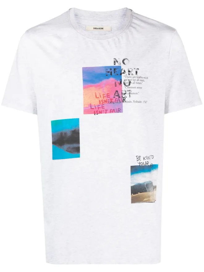 Zadig&Voltaire Zadig&Voltaire グラフィックプリント・メランジュ風 Tシャツの商品画像