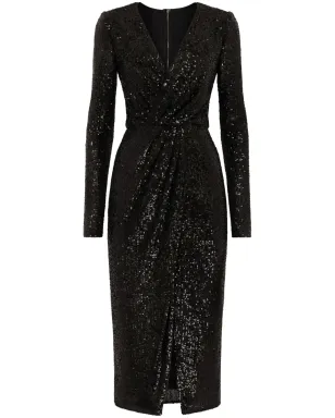 Dolce & Gabbana ミニスパンコール装飾付きイブニングドレス ブラック - サムネイル1
