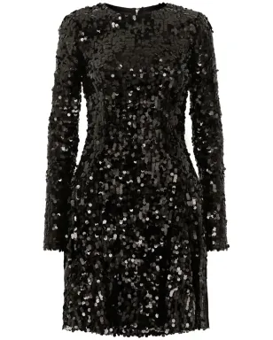 Dolce & Gabbana スパンコール装飾ドレス - ブラック - サムネイル1