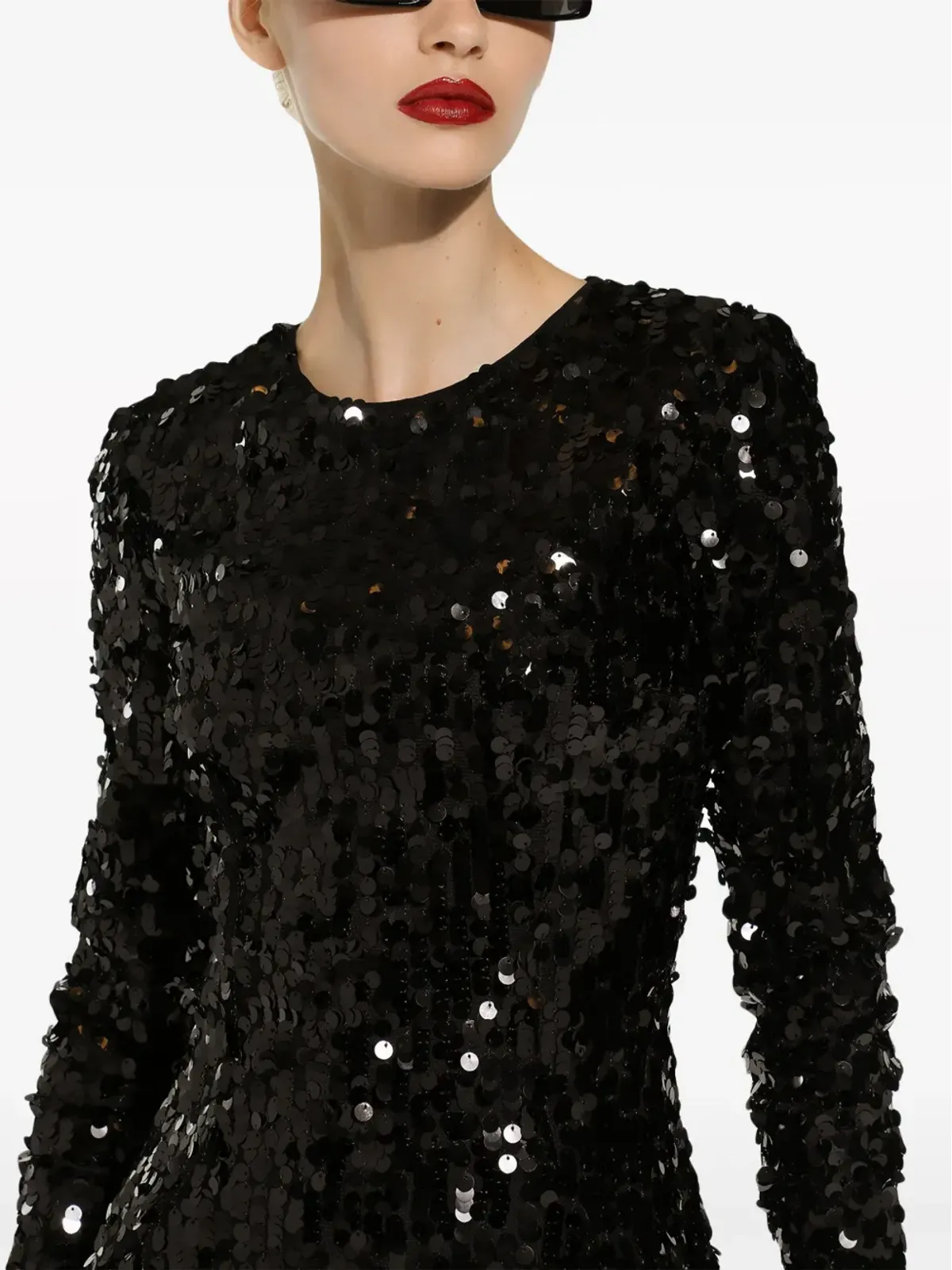 Dolce & Gabbana スパンコール装飾ドレス - ブラック - 画像5