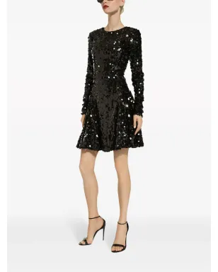 Dolce & Gabbana スパンコール装飾ドレス - ブラック - サムネイル2