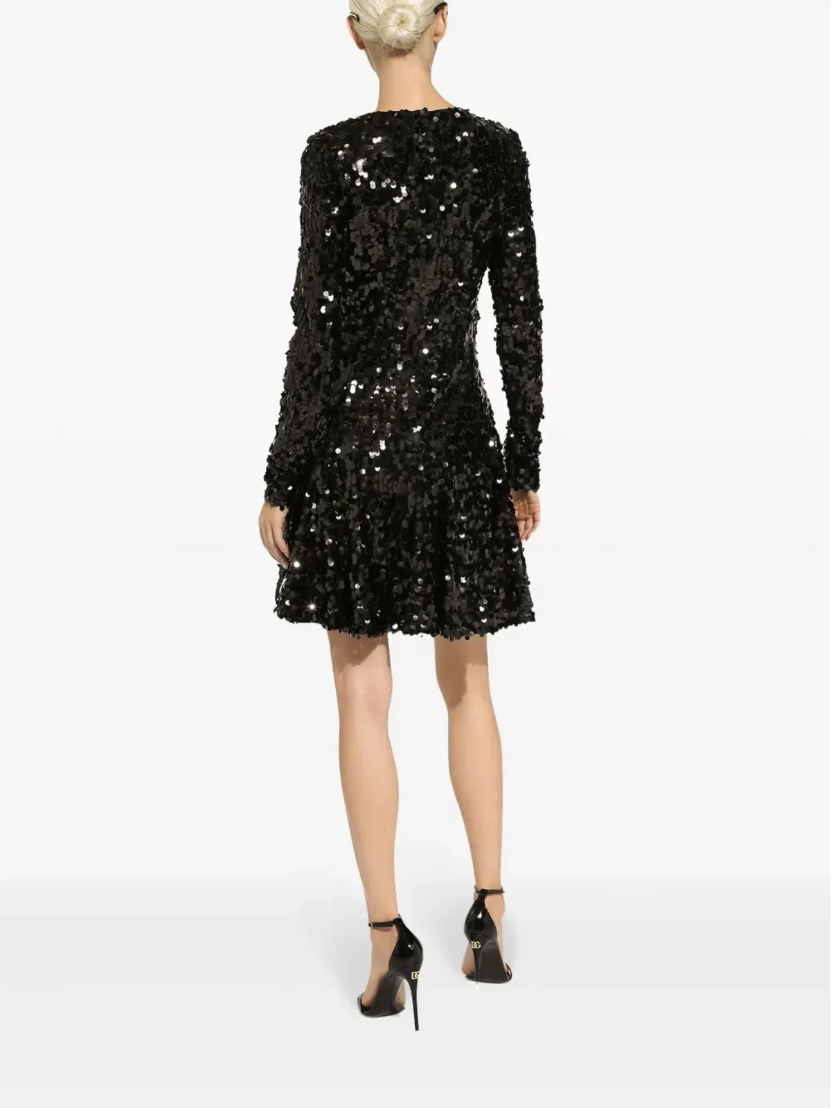 Dolce & Gabbana スパンコール装飾ドレス - ブラック - 画像4