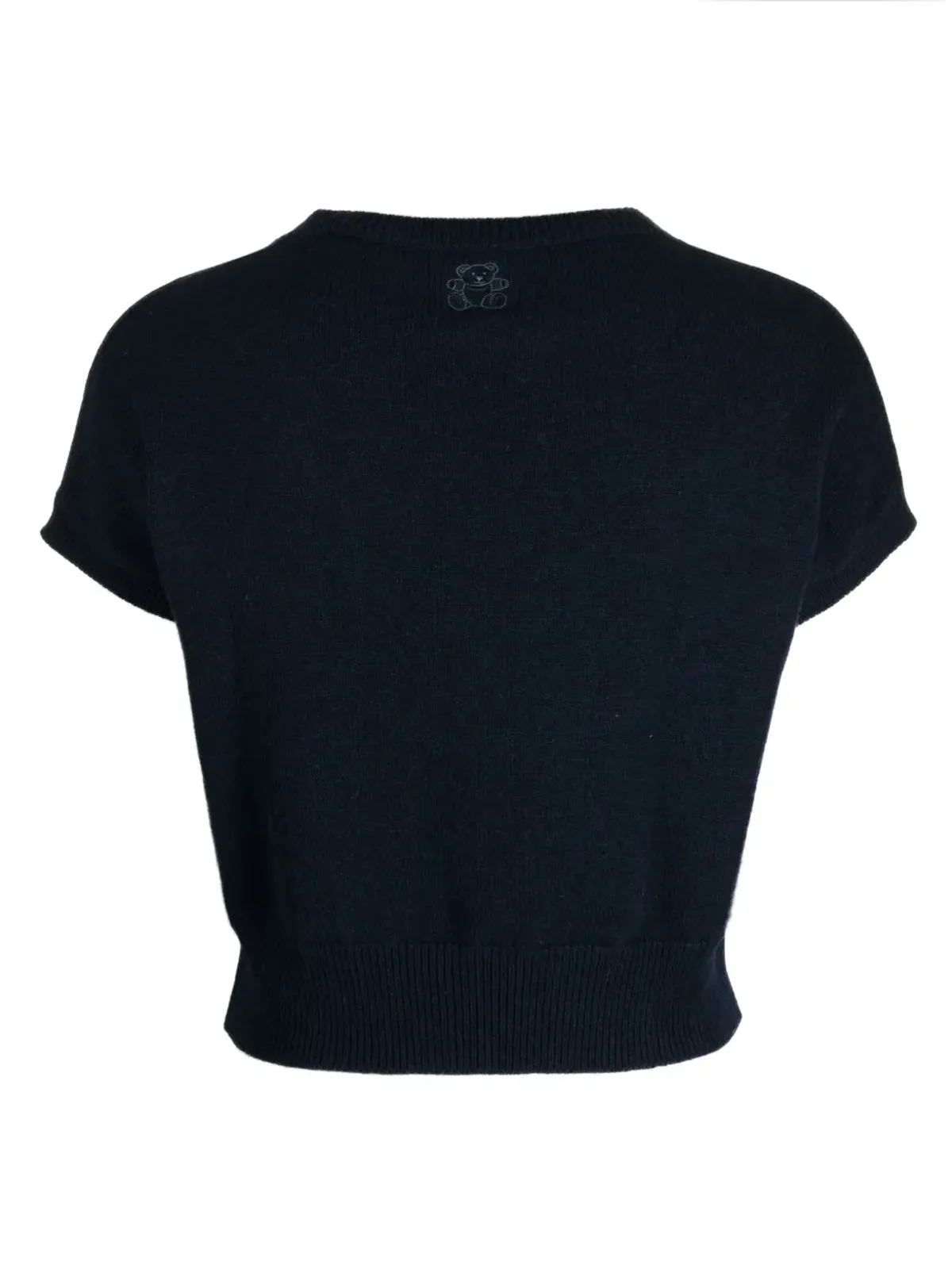 Teddy Cashmere Genova cashmere cropped top - Blue - 画像2