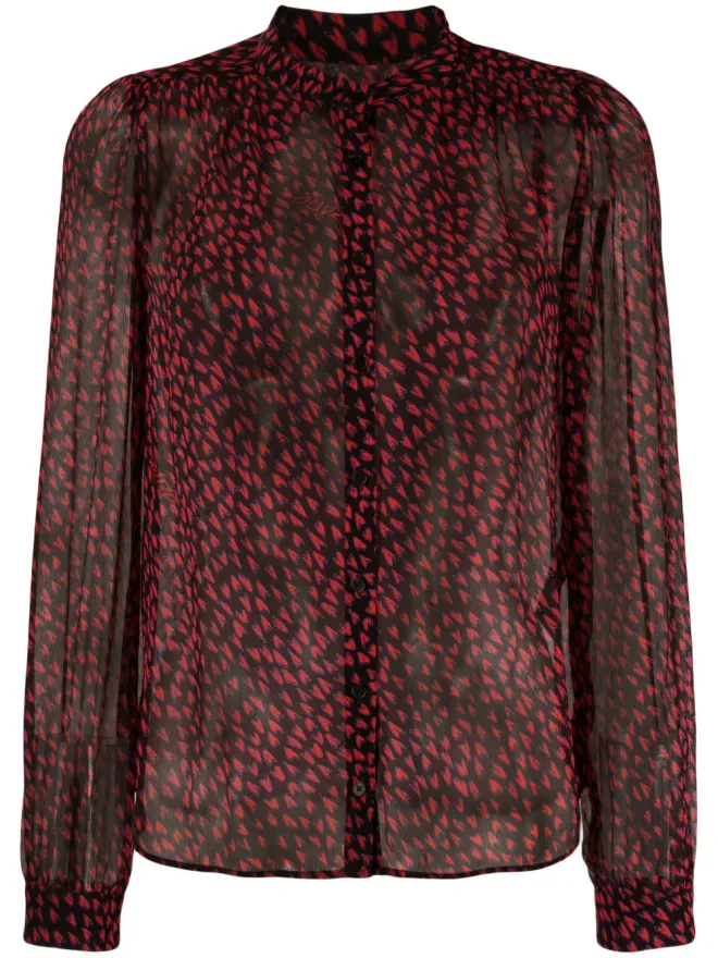Zadig&Voltaire Zadig&Voltaire ティノ クラッシュ セミシアー シャツの商品画像