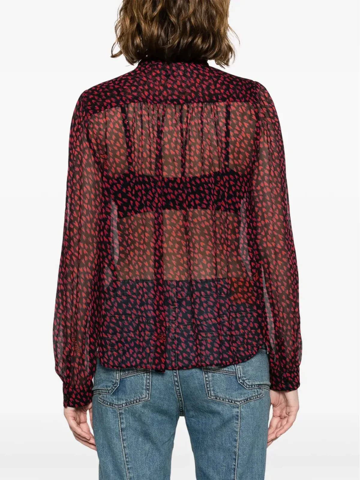 Zadig&Voltaire ティノ クラッシュ セミシアー シャツ - 画像4