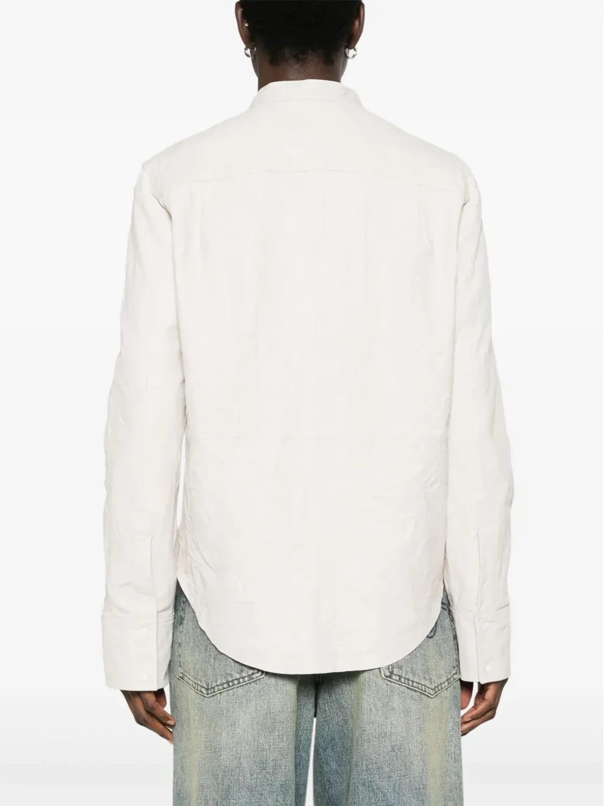 Zadig&Voltaire 皺加工レザーのオーバーシャツ - 画像4