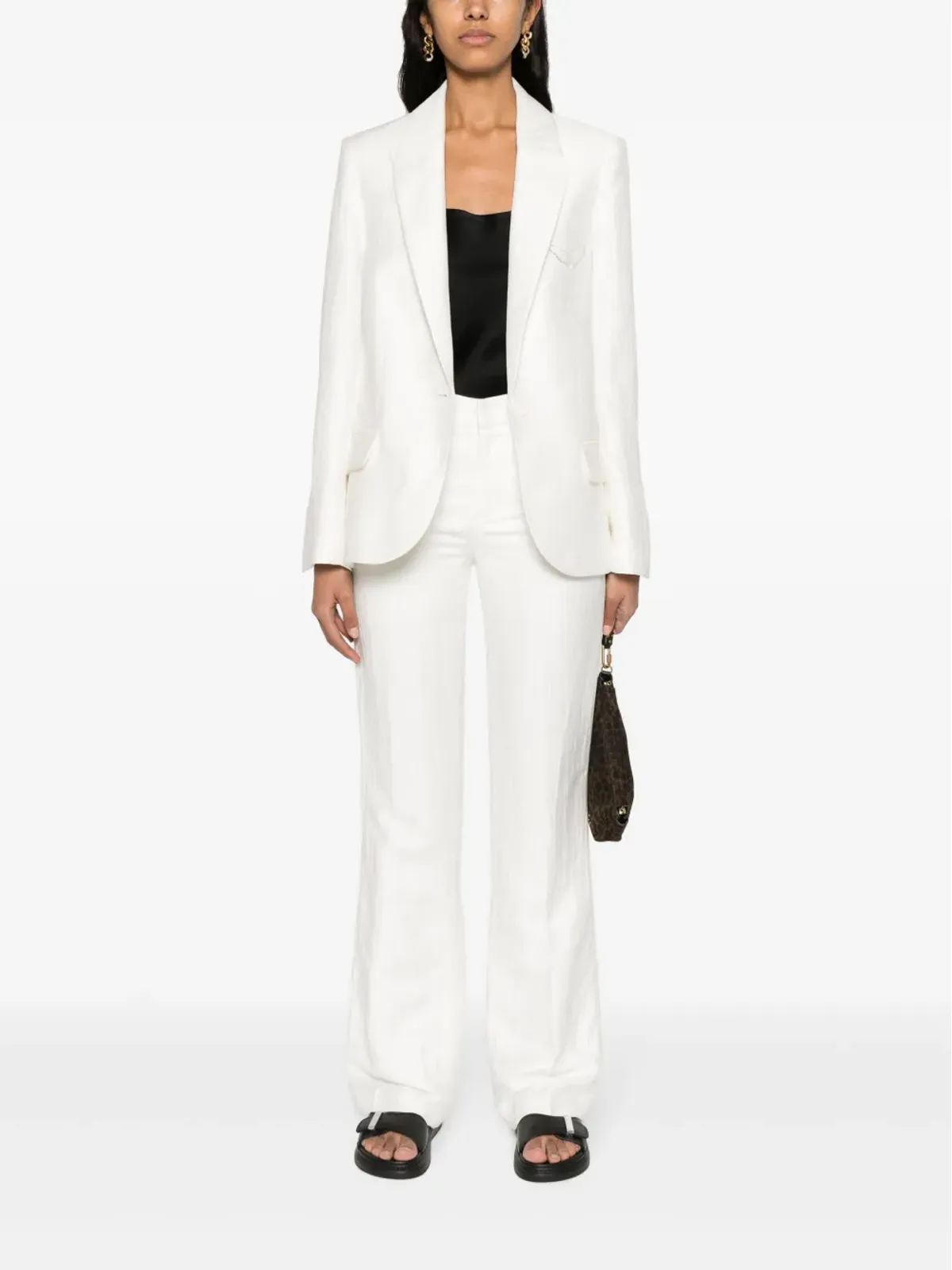 Zadig&Voltaire Vow シングルブレスト しわ加工ブレザー - White - 画像2