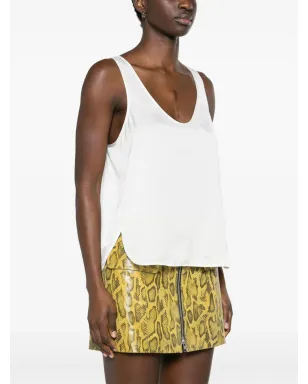 Zadig&Voltaire スクープネック サテン タンクトップ - Neutrals - サムネイル3