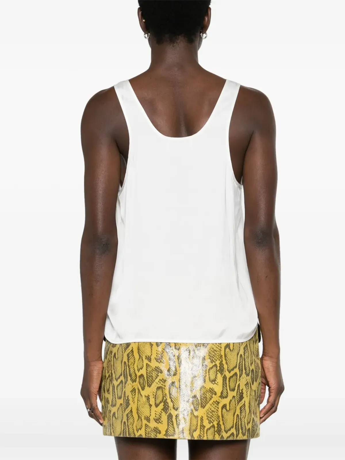 Zadig&Voltaire スクープネック サテン タンクトップ - Neutrals - 画像4