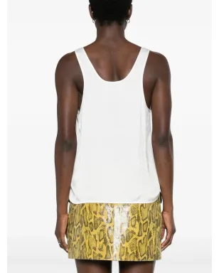 Zadig&Voltaire スクープネック サテン タンクトップ - Neutrals - サムネイル4
