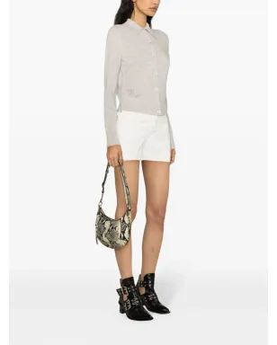 Zadig&Voltaire ホワイトのハイライズデニムショーツ - サムネイル3