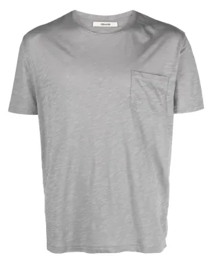 Zadig&Voltaire Stockholm フロックド・スカル コットン Tシャツ - サムネイル1