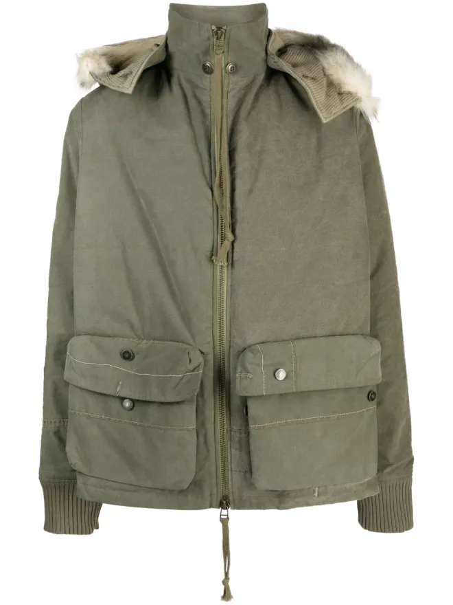 Greg Lauren Greg Lauren アーミー テント レトロ ジップアップ ジャケット - グリーンの商品画像