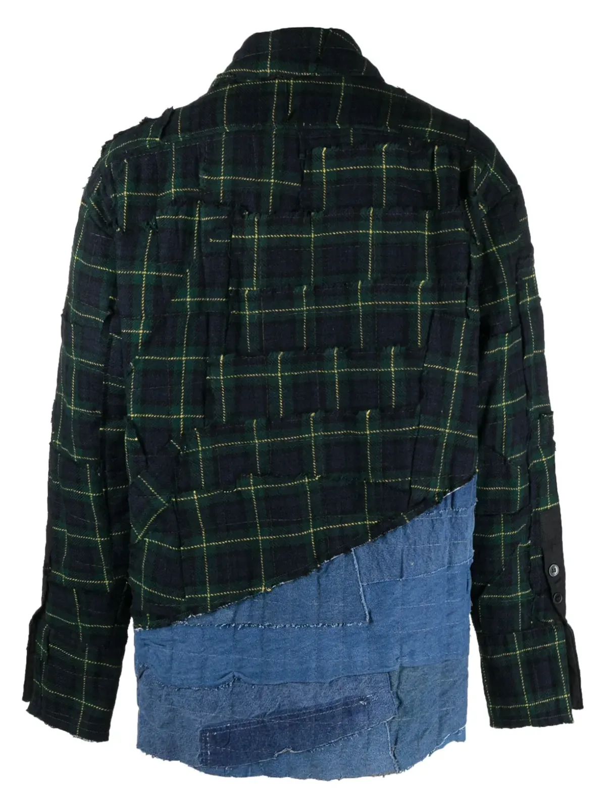 Greg Lauren パッチワークコットン シャツジャケット - 画像2