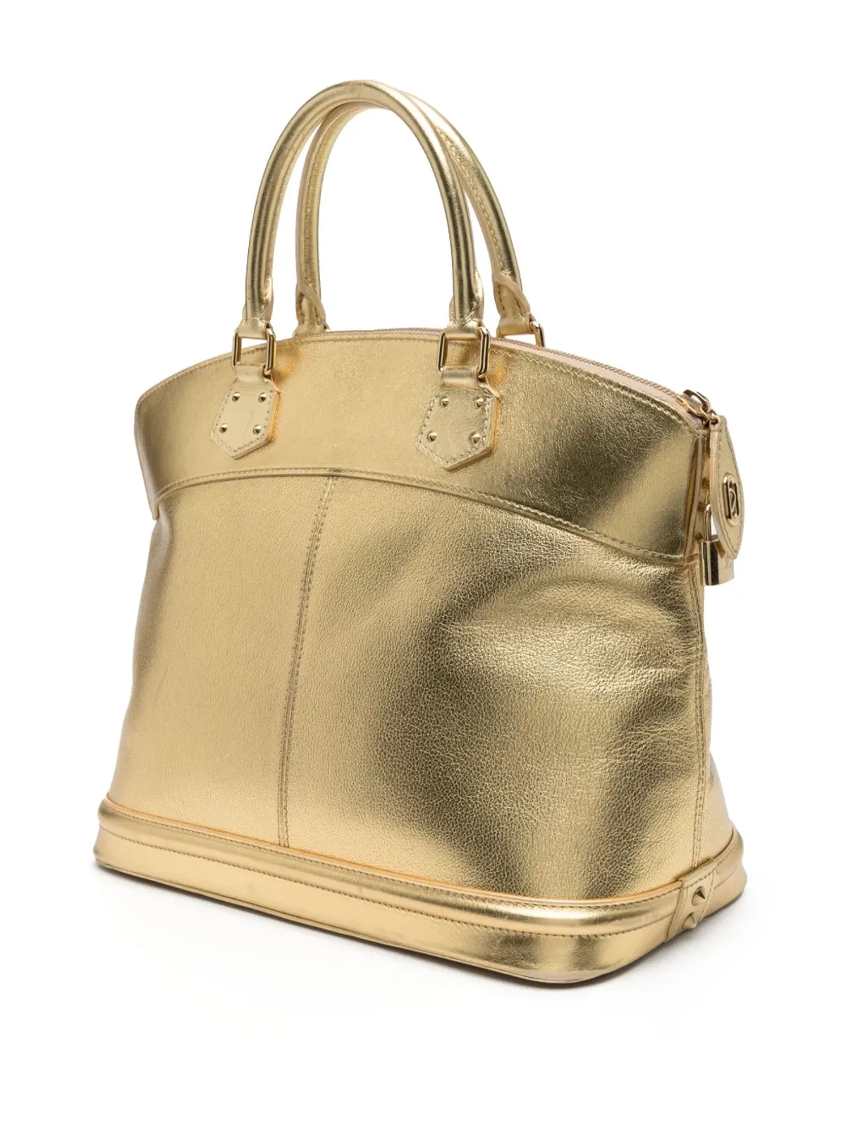 ビンテージ Louis Vuitton ロックイット MM トートバッグ ゴールド - 画像3