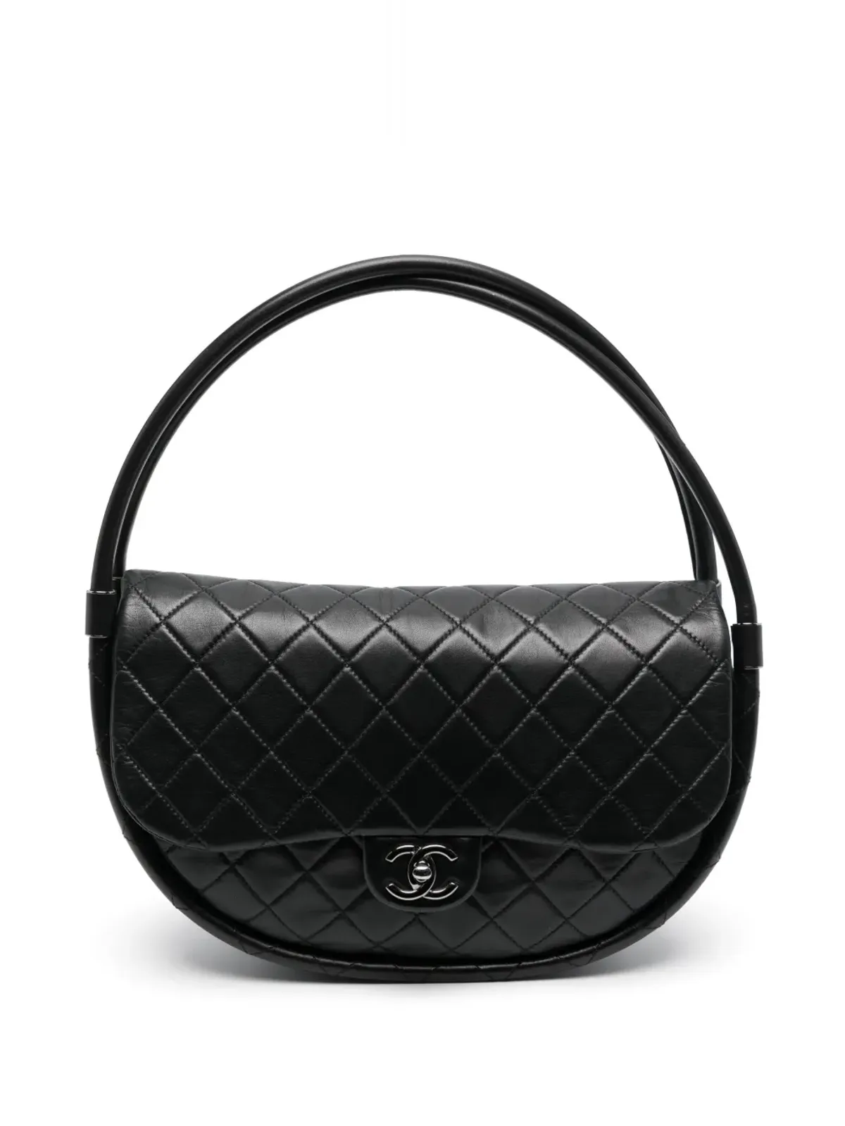 CHANEL ビンテージ 2013年 フラフープ トートバッグ - ブラック - 画像1