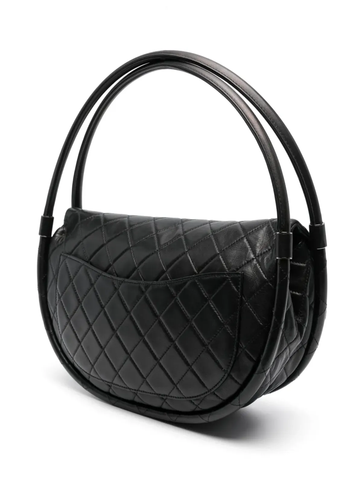 CHANEL ビンテージ 2013年 フラフープ トートバッグ - ブラック - 画像3