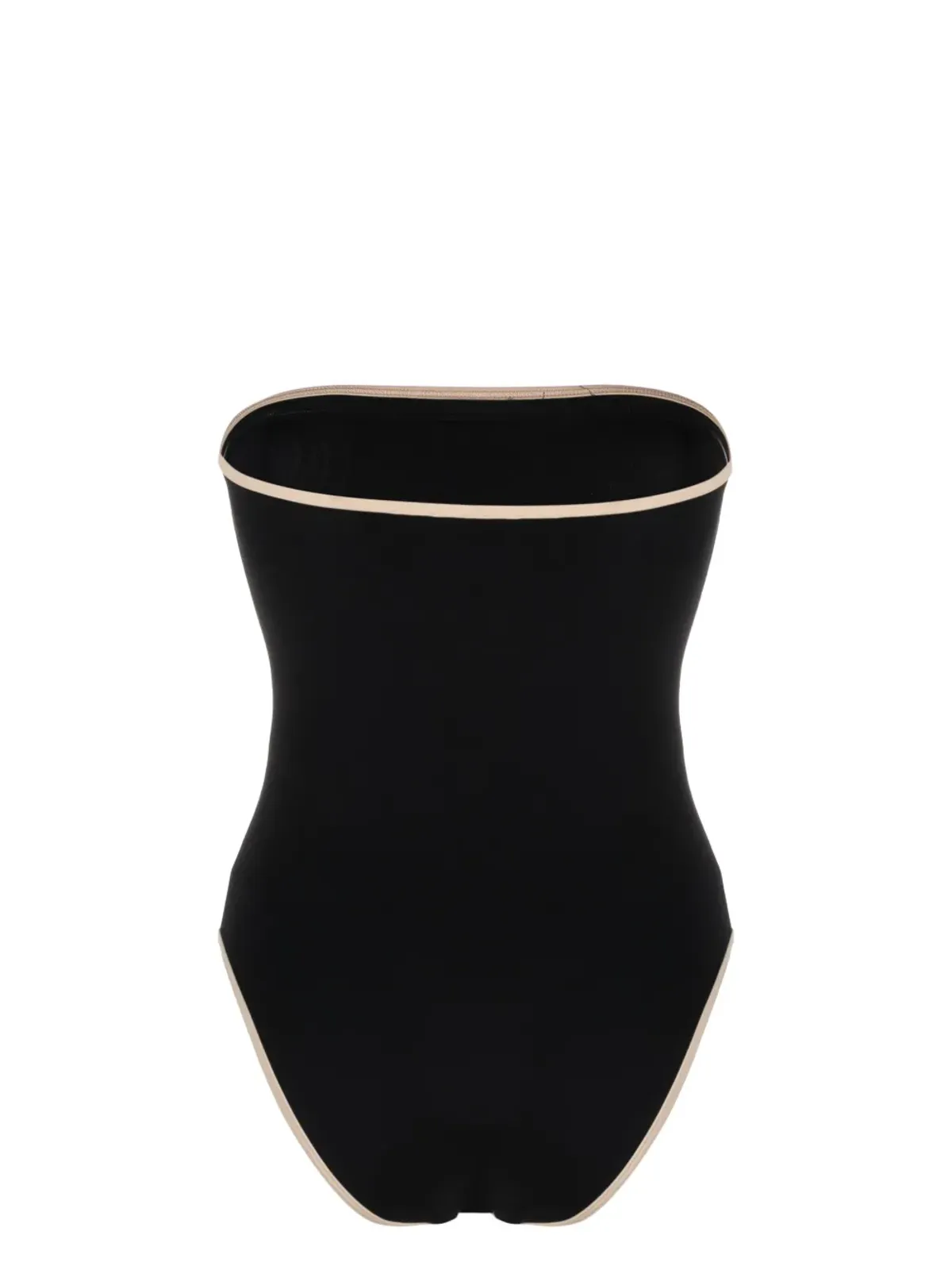 TOTEME ストライプエッジのストラップレス水着 - ブラック - 画像2