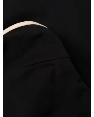 TOTEME ストライプエッジのストラップレス水着 - ブラック - サムネイル3