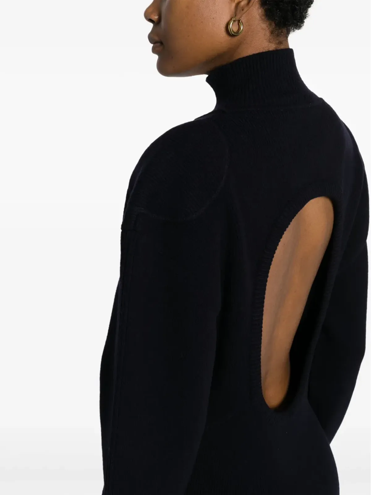 Stella McCartney ハイネックバックレス ドレス - ブルー - 画像5