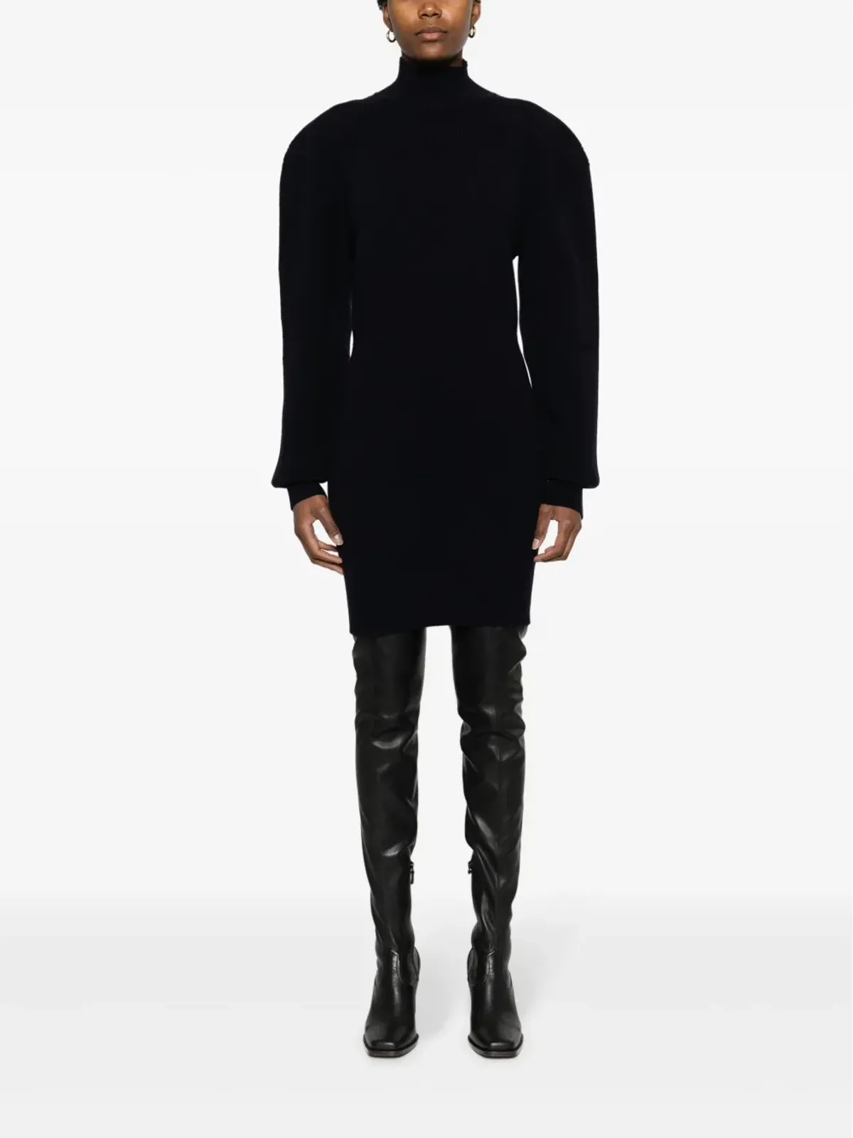 Stella McCartney ハイネックバックレス ドレス - ブルー - 画像3