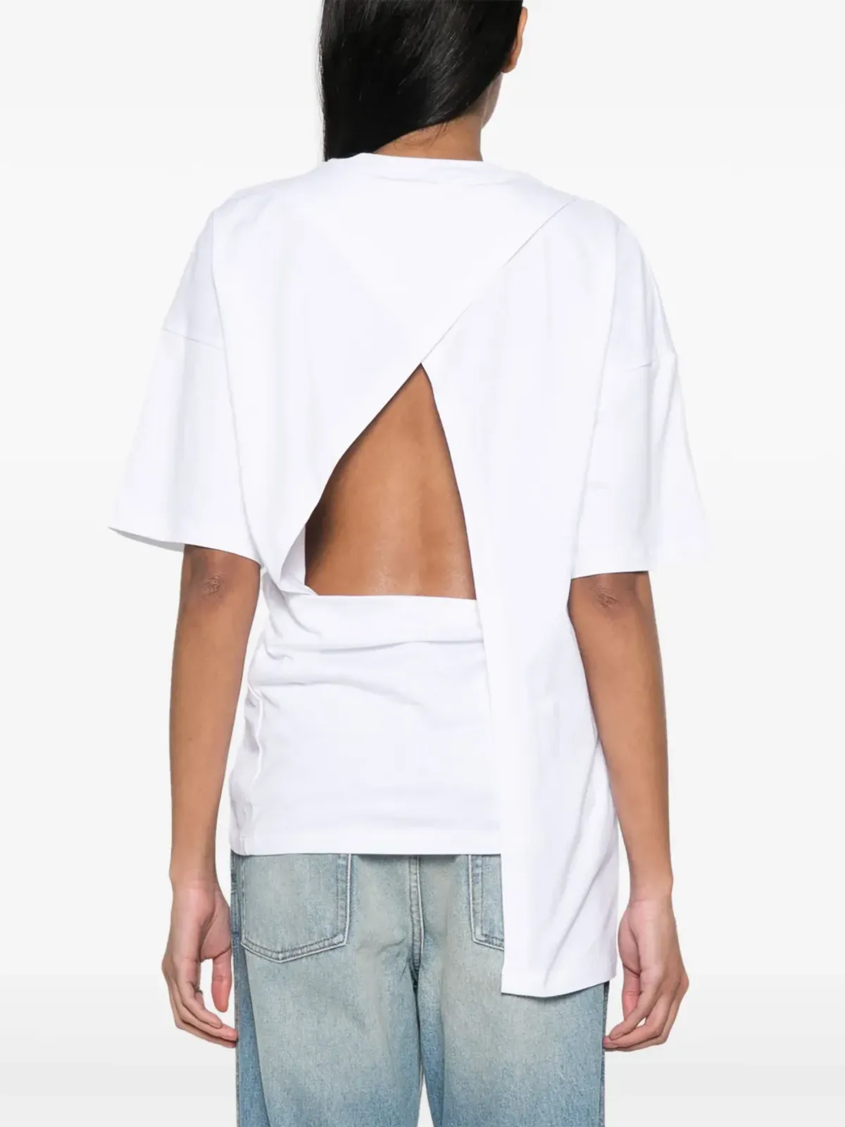 Gauchère アシンメトリック コットンTシャツ - 画像4