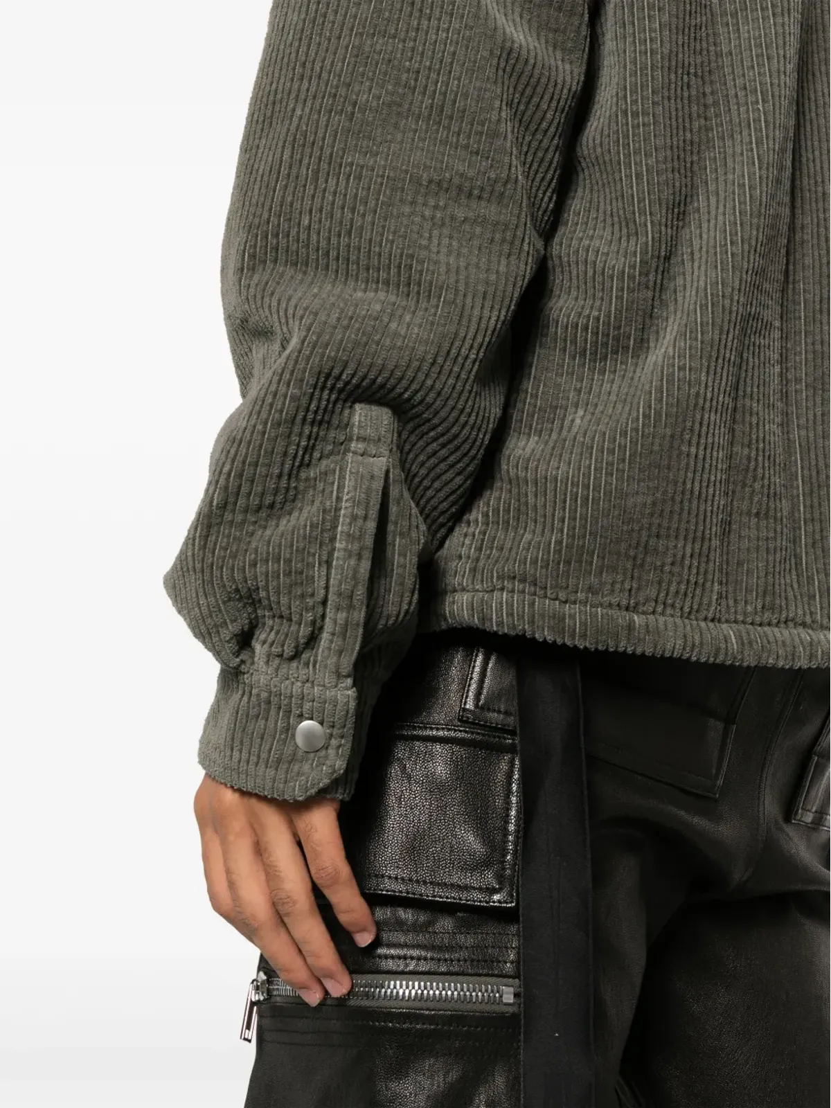 Rick Owens DRKSHDW コーデュロイ シャツジャケット - グレー - 画像5