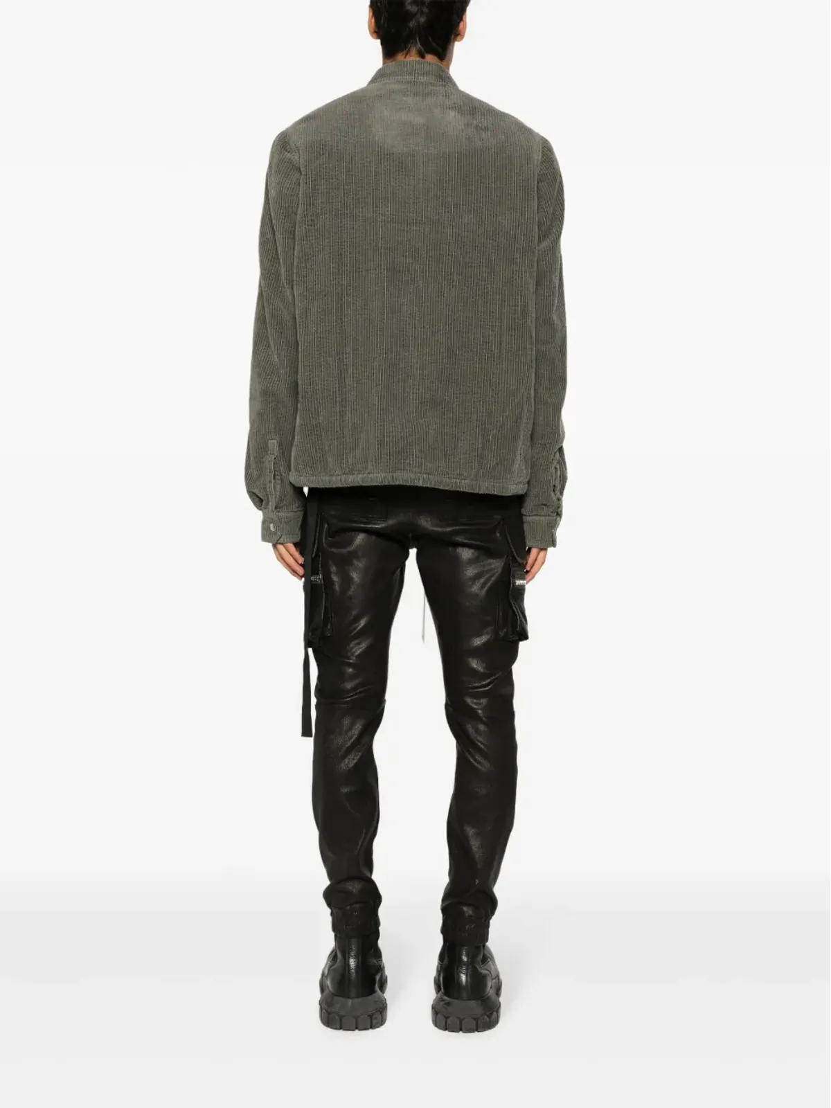 Rick Owens DRKSHDW コーデュロイ シャツジャケット - グレー - 画像4