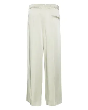 Jil Sander ワイドレッグ プレスド クリース トラウザー - グリーン - サムネイル2