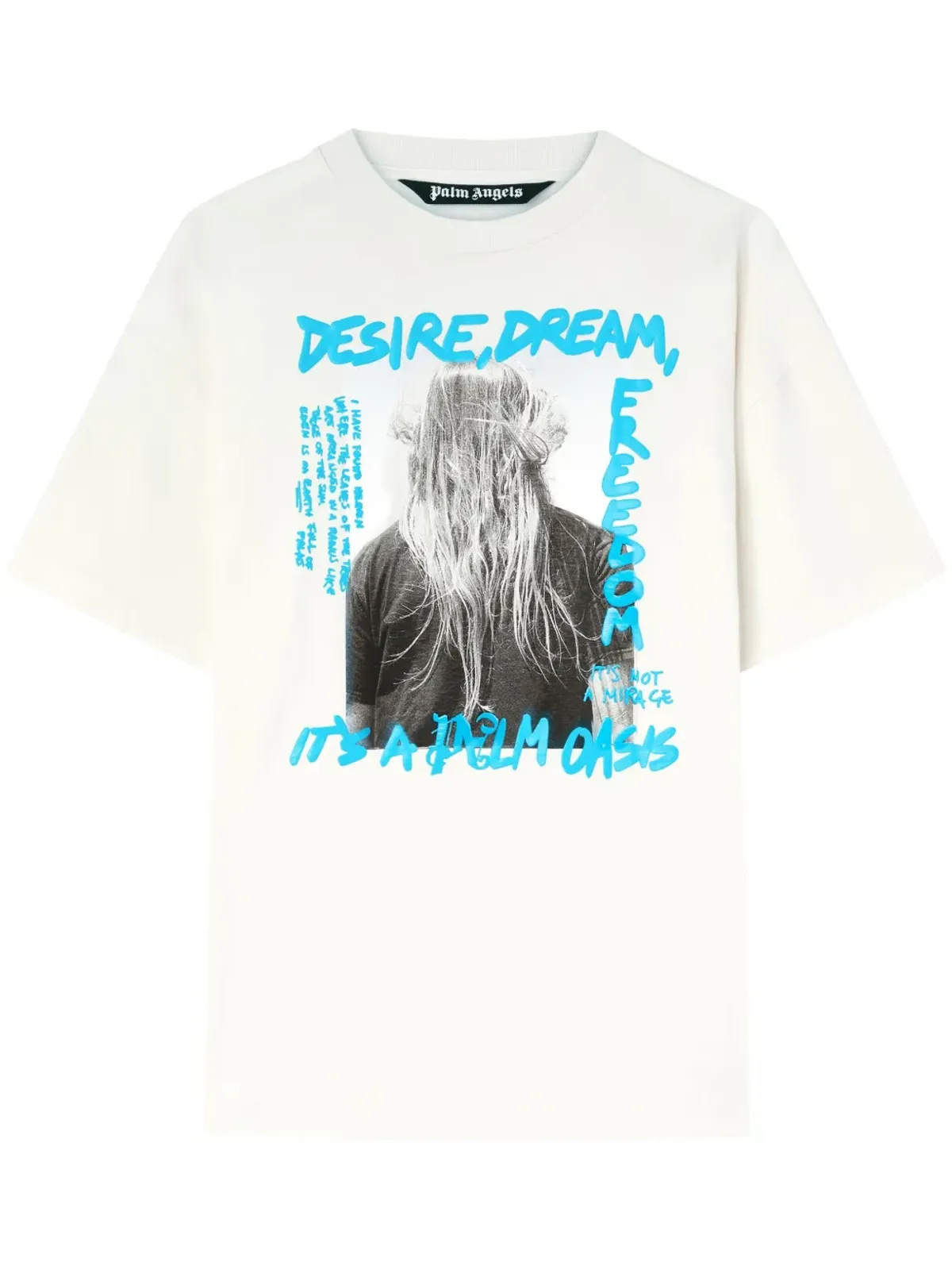 Palm Angels オアシス コットン Tシャツ - ホワイト - 画像1