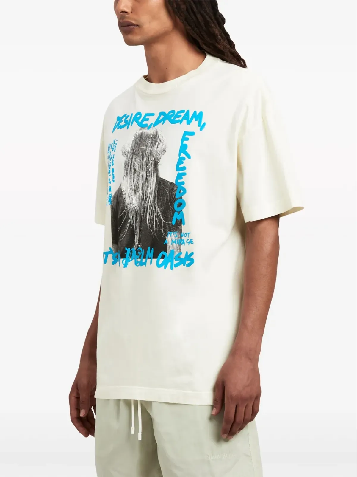 Palm Angels オアシス コットン Tシャツ - ホワイト - 画像4