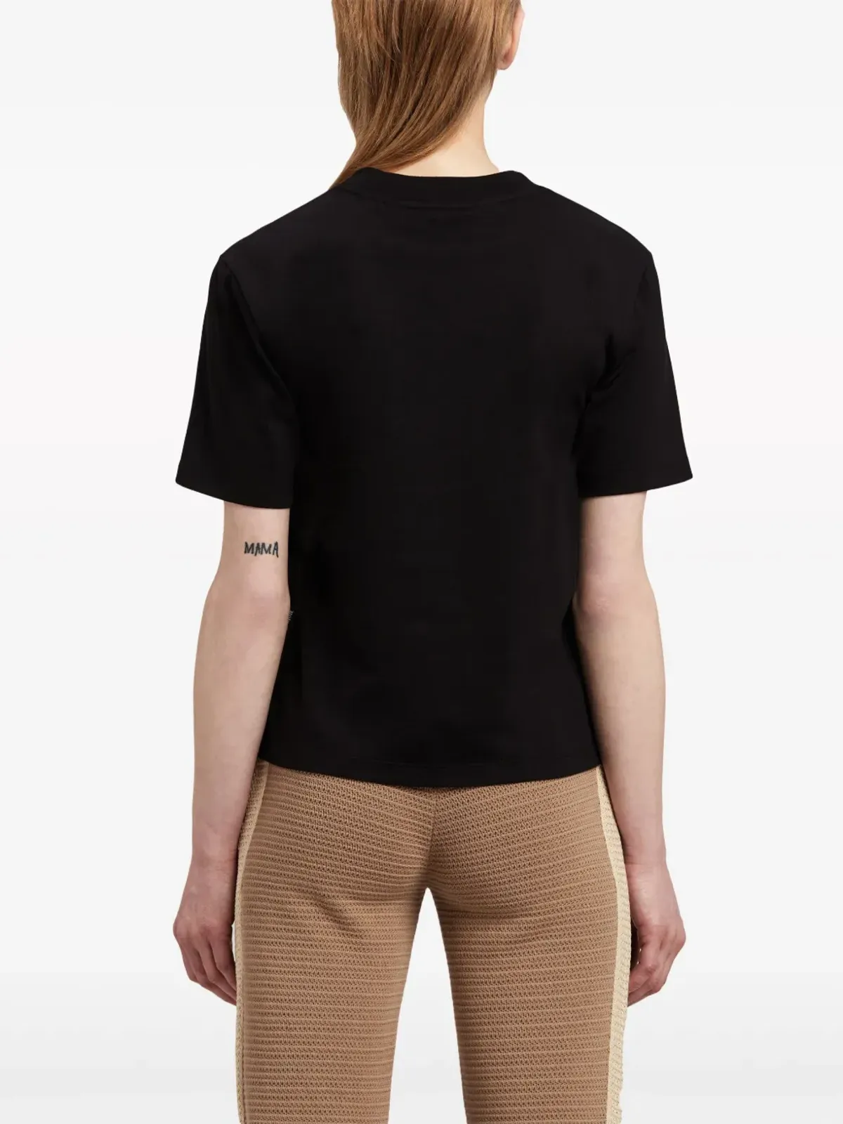 Palm Angels PAモノグラム コットンTシャツ - ブラック - 画像5
