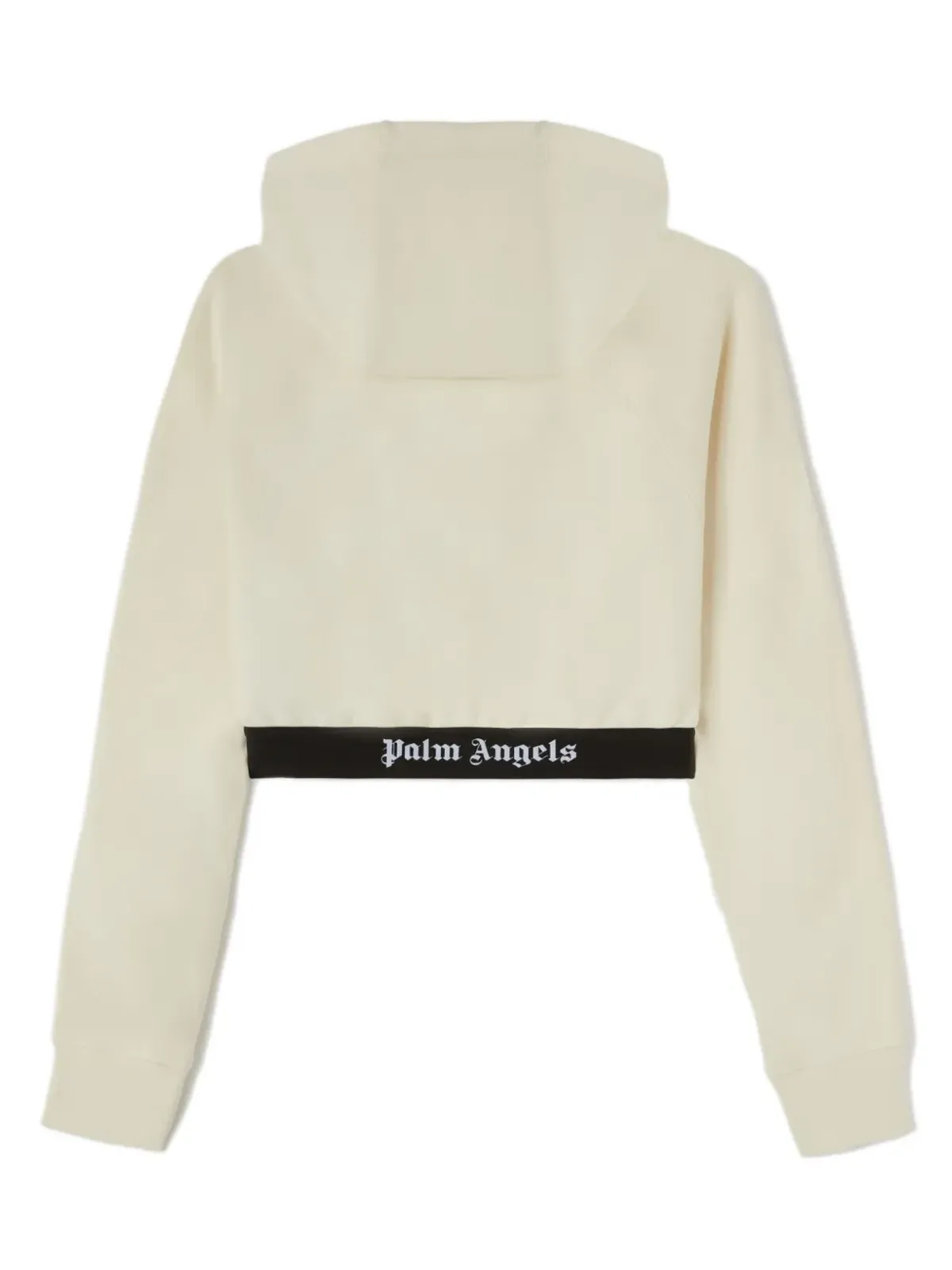 Palm Angels ロゴテープ クロップドフーディ - ベージュ系 - 画像2