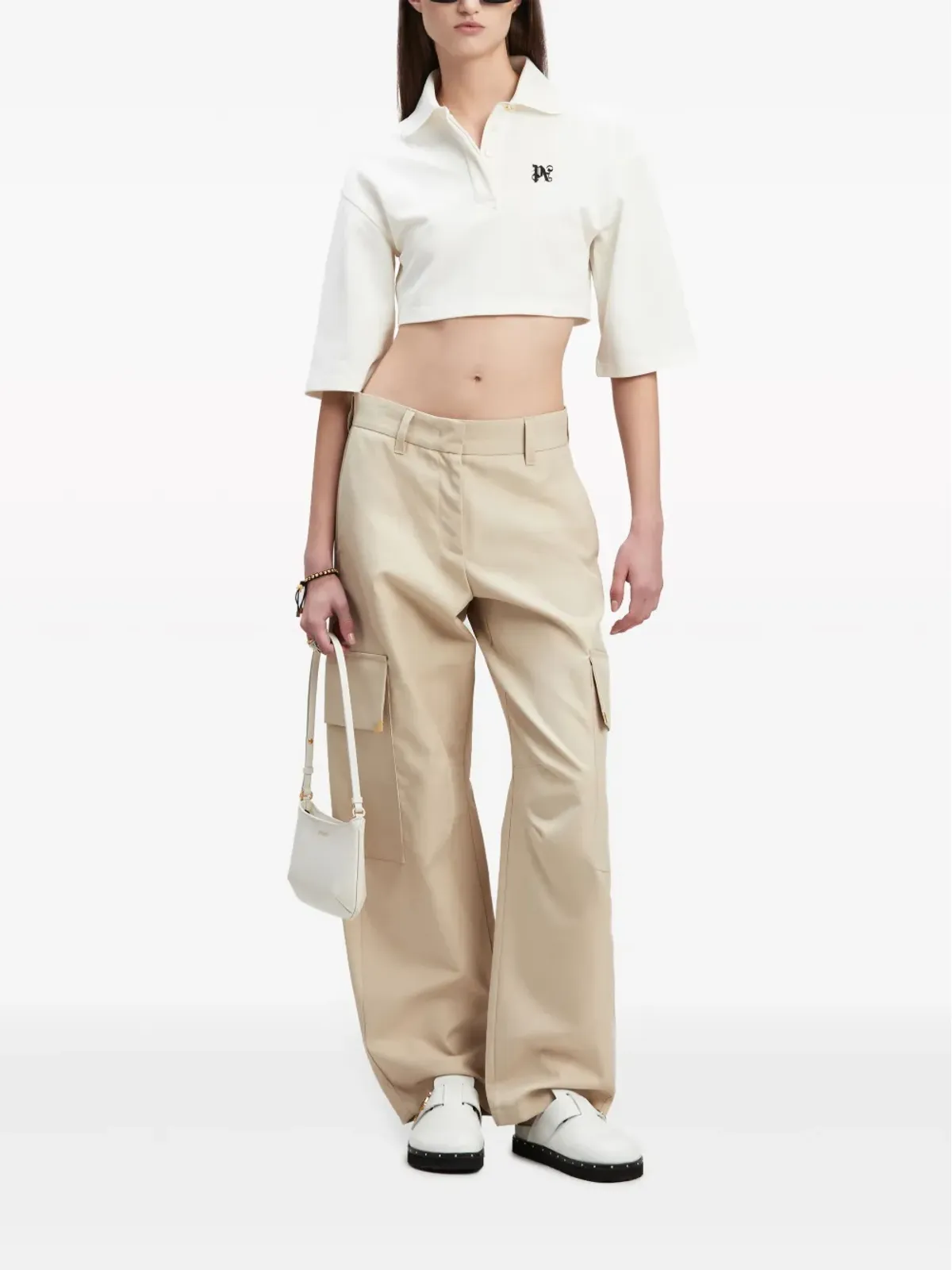 Palm Angels キャロットカット コットンパンツ - 画像2