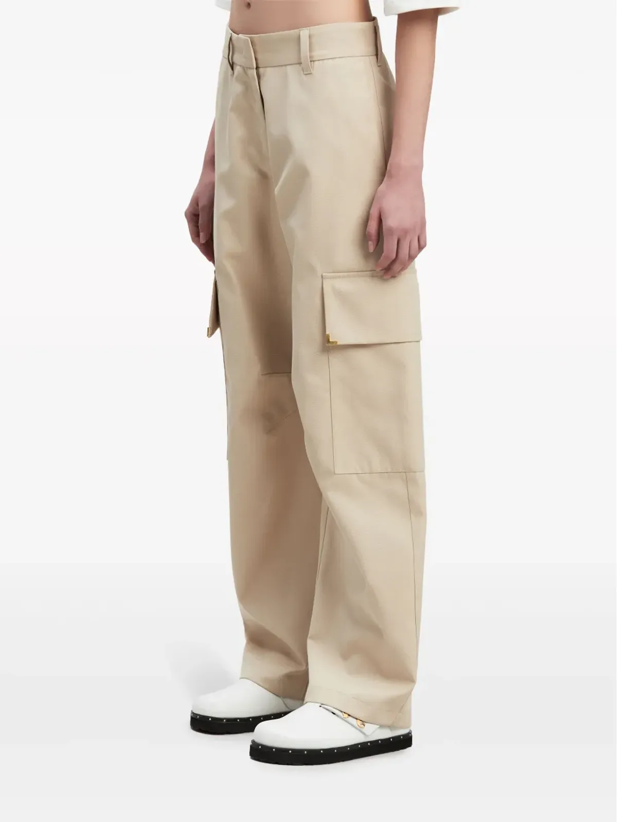 Palm Angels キャロットカット コットンパンツ - 画像4
