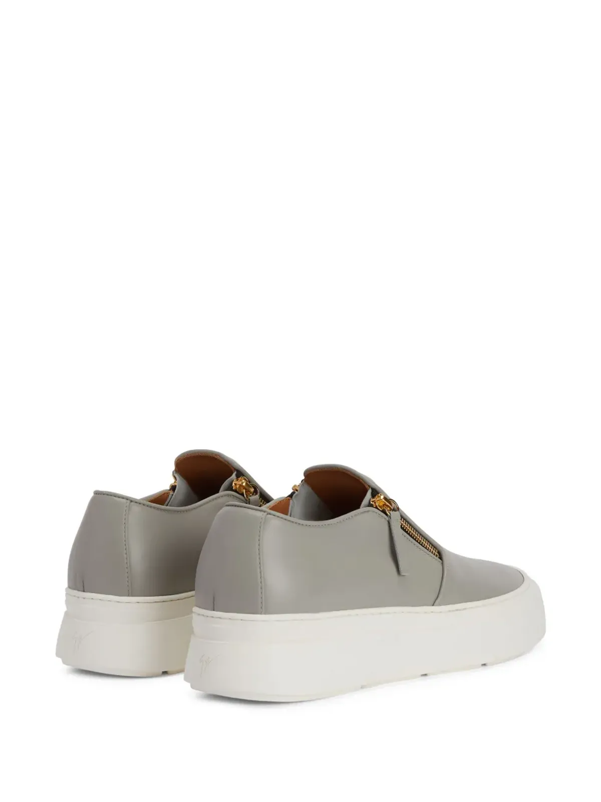 Giuseppe Zanotti GZ Mike Zip ロー・トップスニーカー - グレー - 画像3