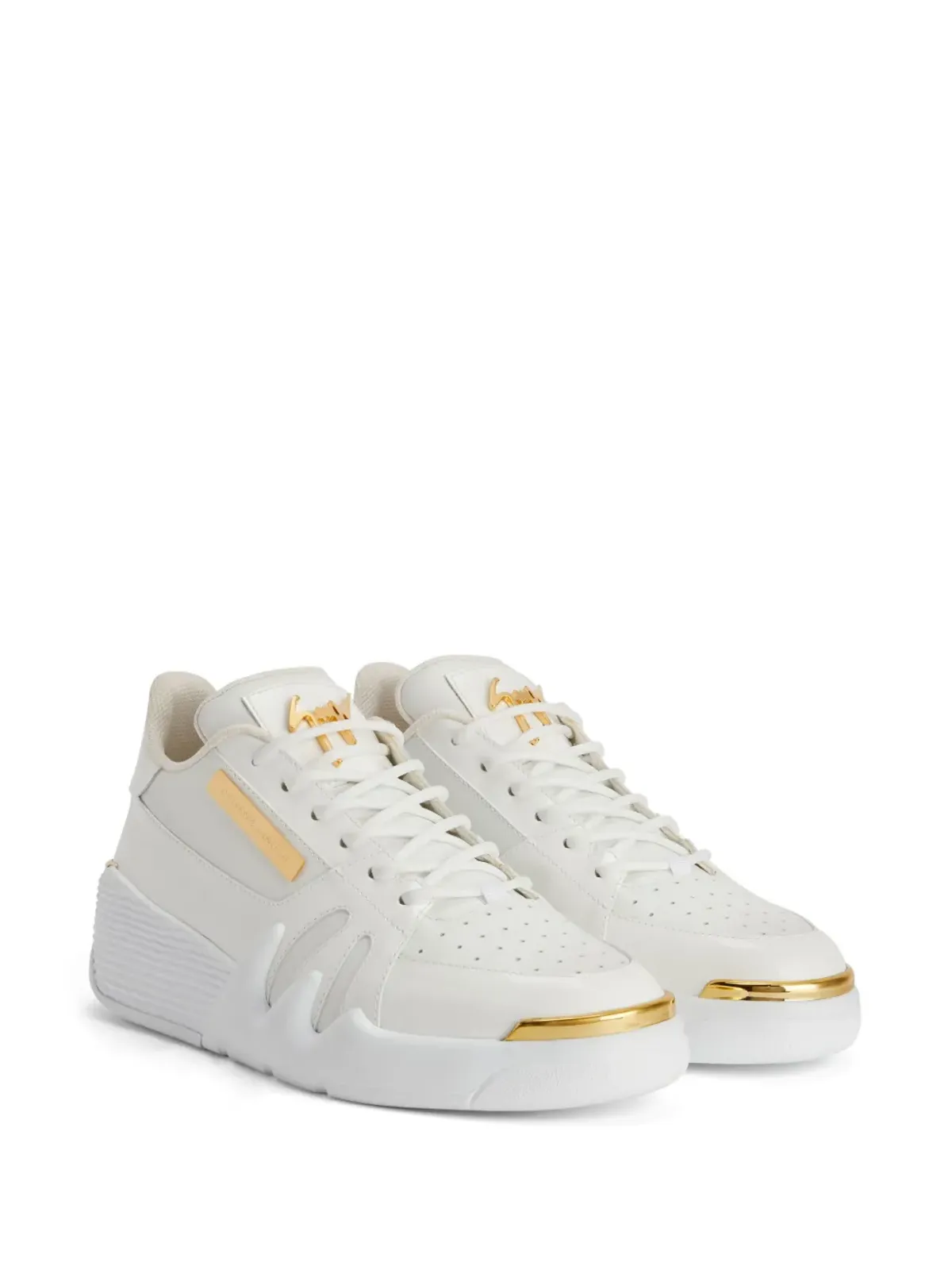 Giuseppe Zanotti タロン パネルドレザー スニーカー - ホワイト - 画像2