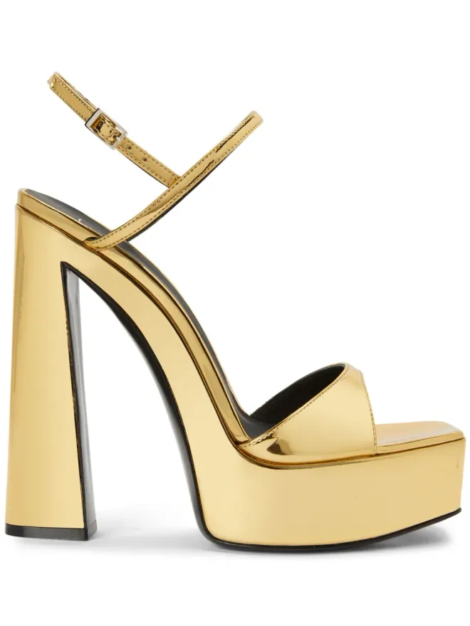 Giuseppe Zanotti Giuseppe Zanotti Sylvy 145mm プラットフォームサンダル - ゴールドの商品画像