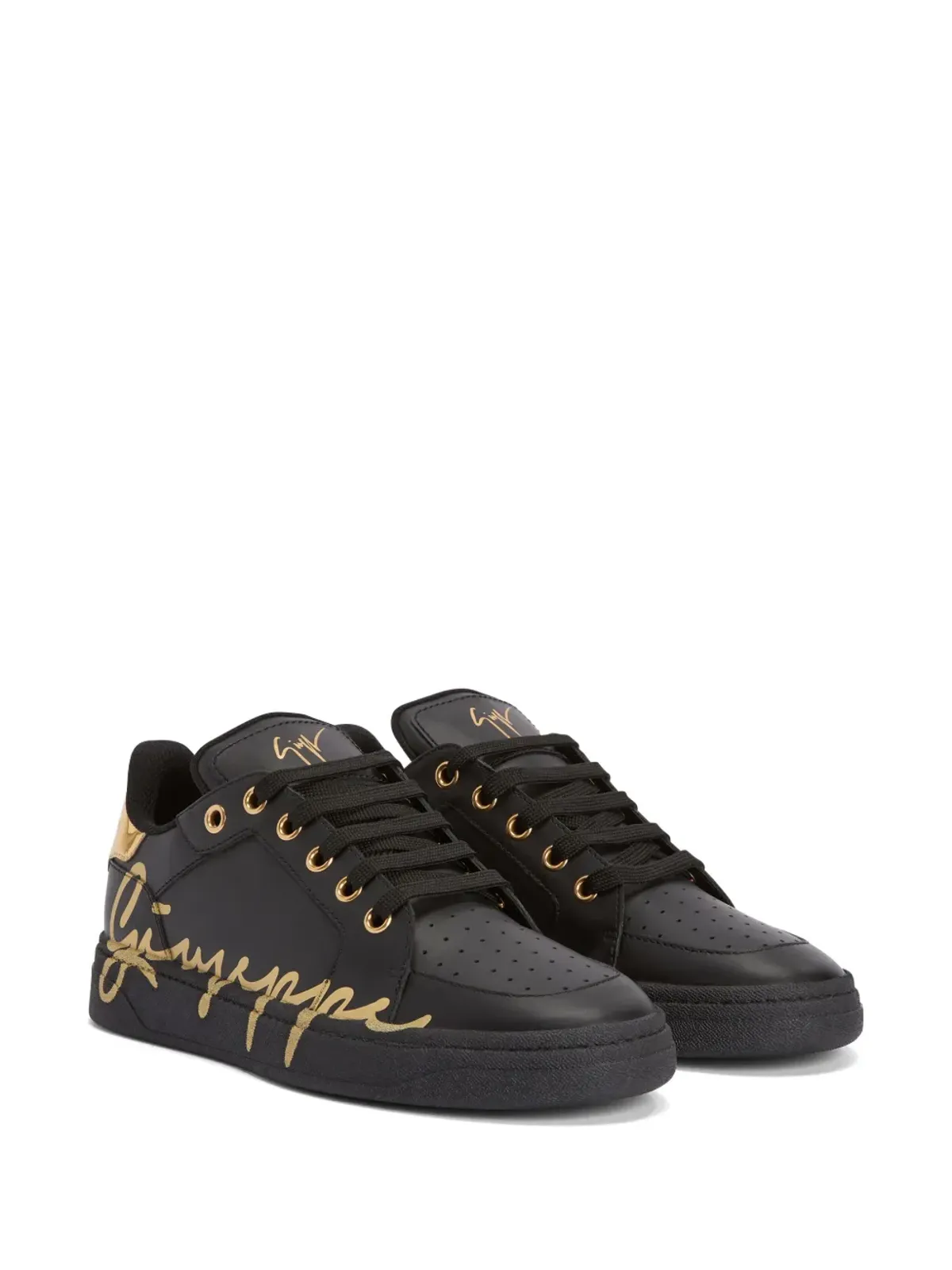 Giuseppe Zanotti Gz94 ロゴプリント レザー スニーカー - 画像2