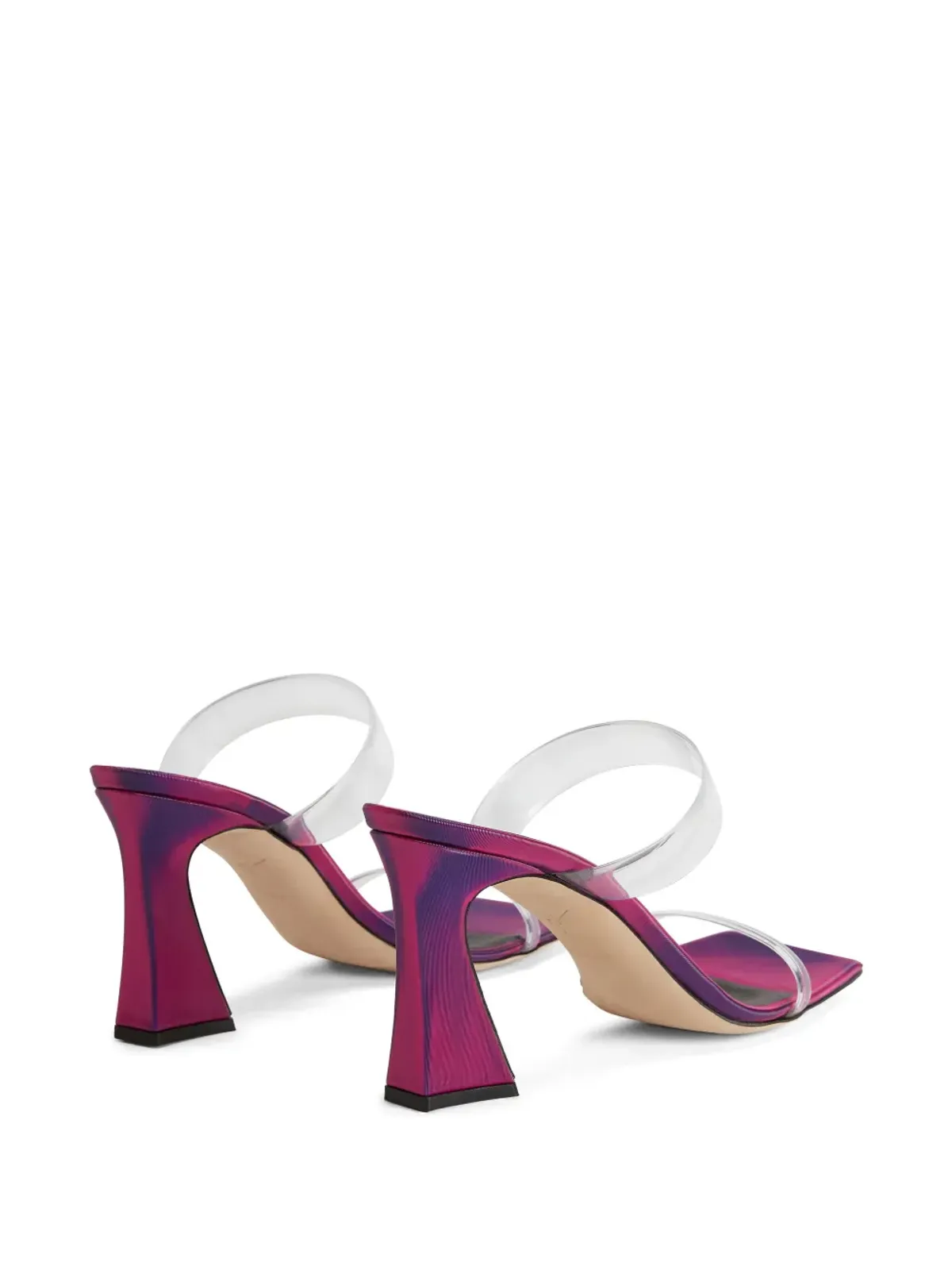 Giuseppe Zanotti 85mm ファミニア Plexi サンダル - ピンク - 画像3