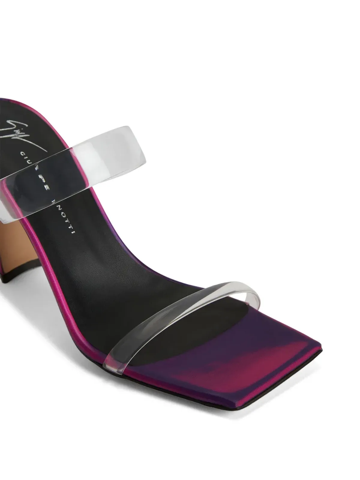 Giuseppe Zanotti 85mm ファミニア Plexi サンダル - ピンク - 画像4