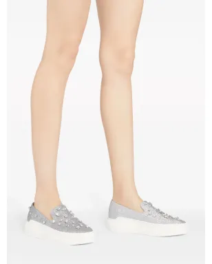 Giuseppe Zanotti Afelia スリップオンスニーカー - シルバー - サムネイル5