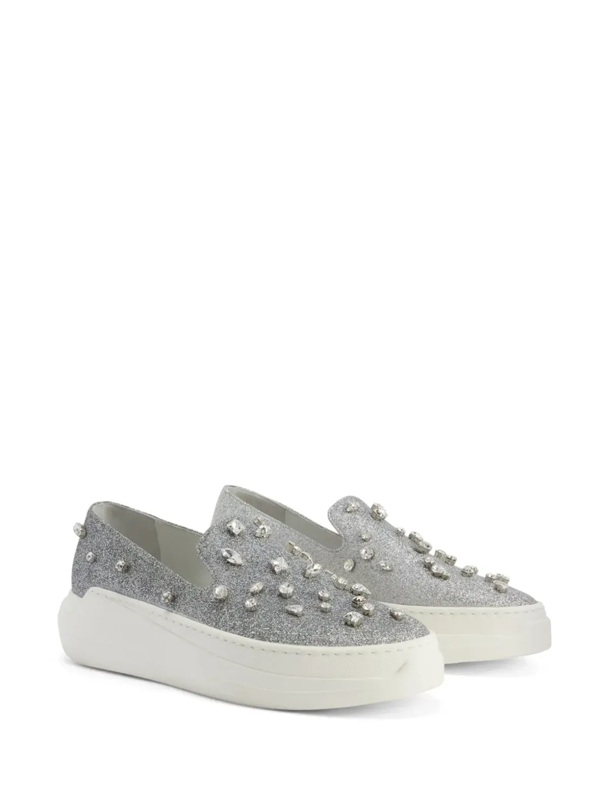Giuseppe Zanotti Afelia スリップオンスニーカー - シルバー - 画像2