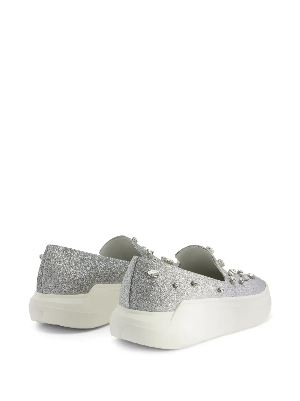 Giuseppe Zanotti Afelia スリップオンスニーカー - シルバー - 画像3